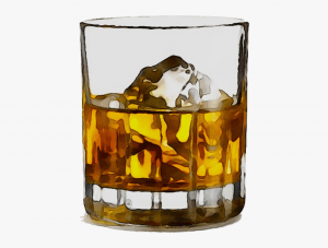 Cartoon Whiskey Glass
