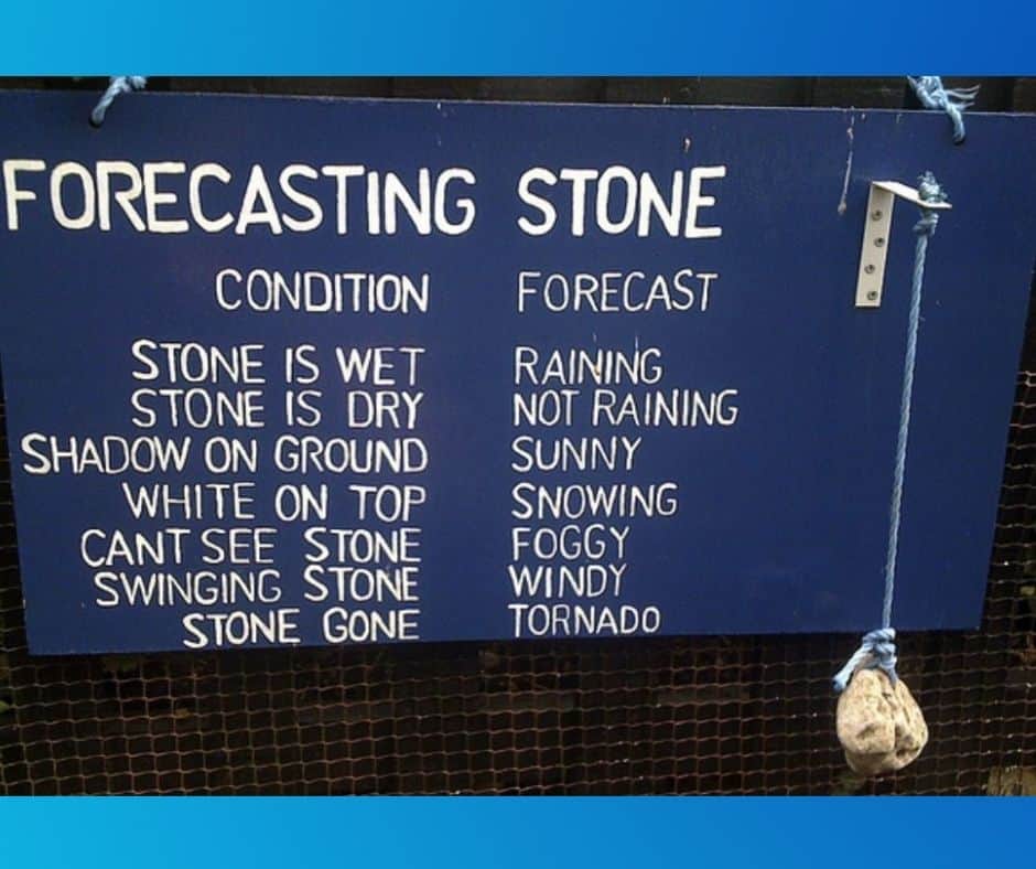 Weather Forecast By A Rock