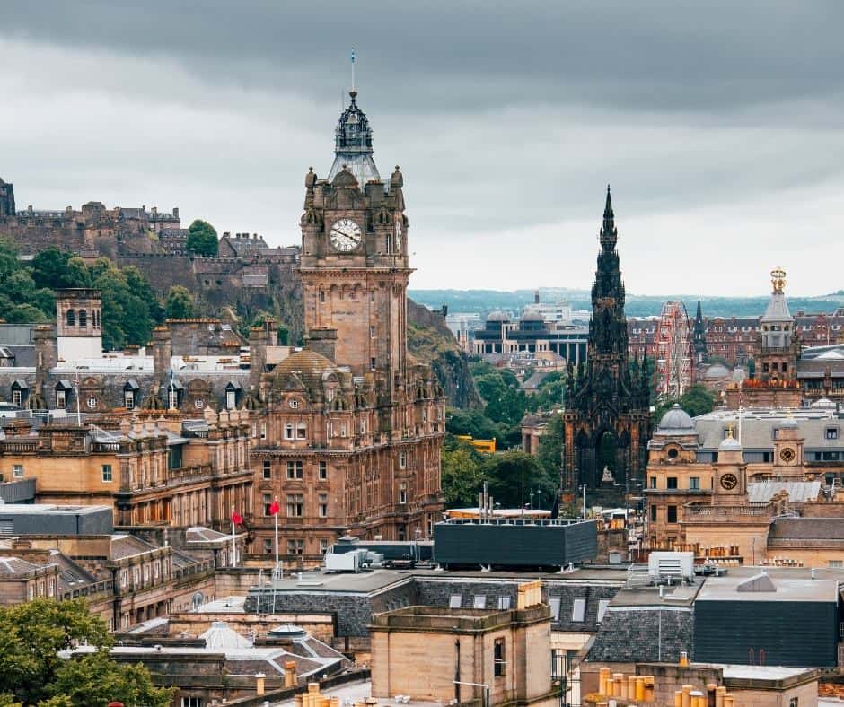 View Of Edinburgh City