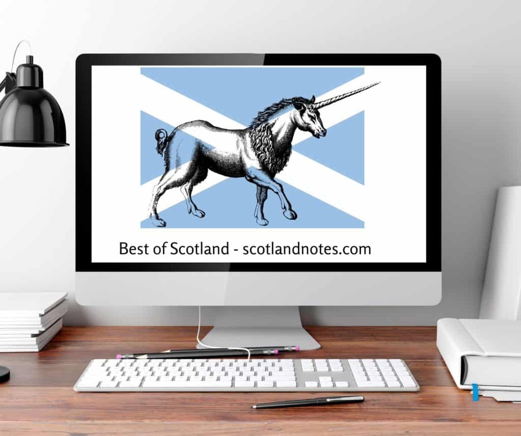 Computer Screen Saying &Quot;Best Of Scotland&Quot;